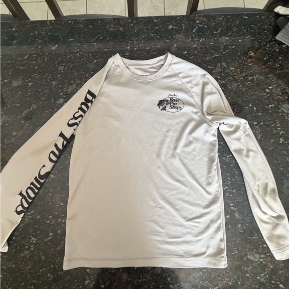Bass Pro Shops Other - Bass Pro Shops White and Black Long Sleeve Tee